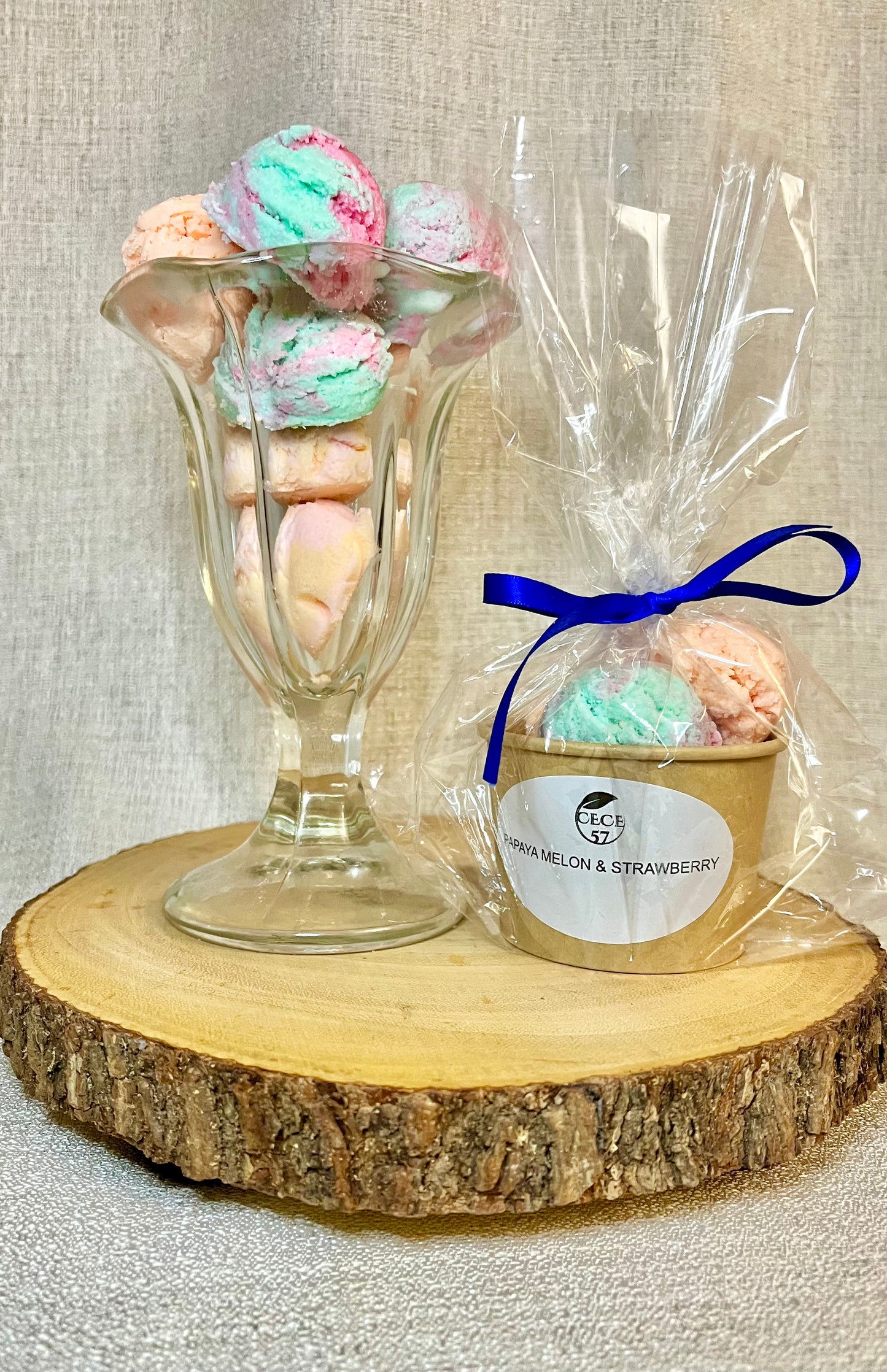 Papaya Melon & Strawberry Truffle