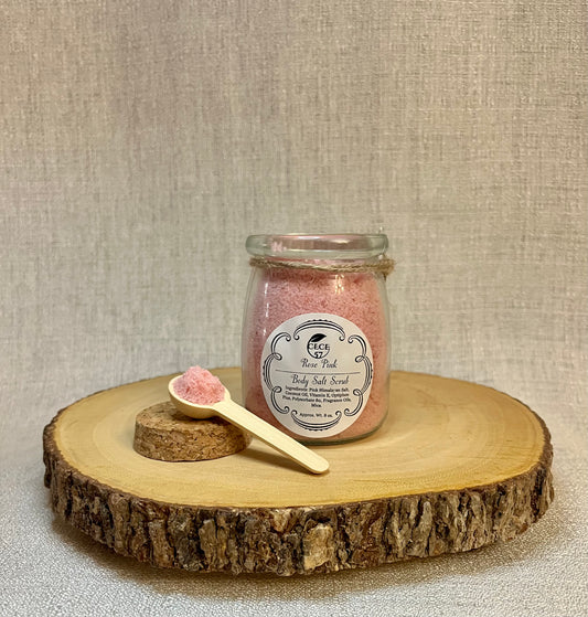 Rose Pink Body Salt Scrub